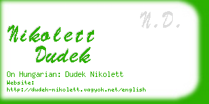 nikolett dudek business card